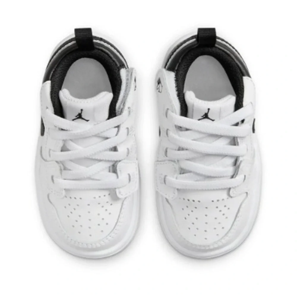 Nike Baby Air Jordan 1 Low Alt White Black Sneakers DR9747-132 Size 4C